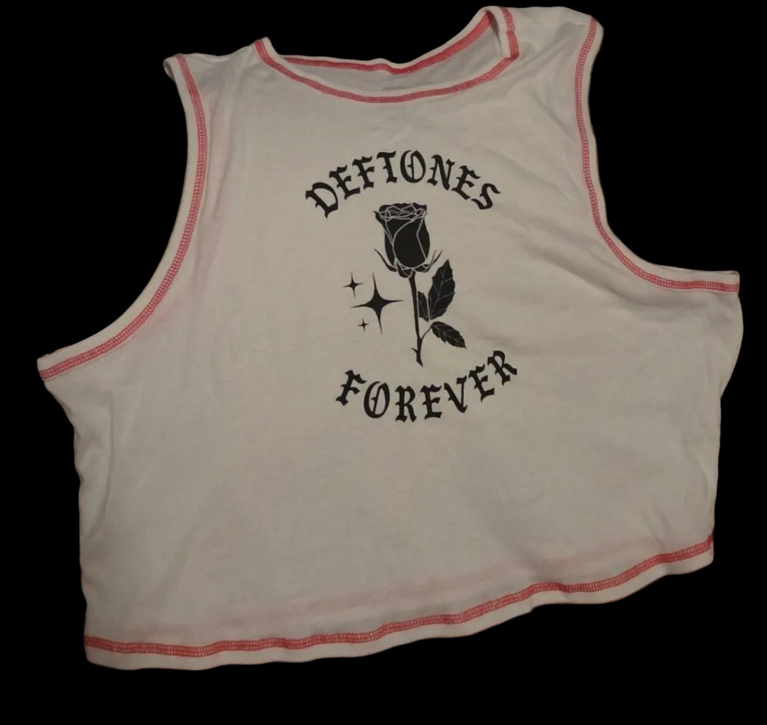 Deftones Forever Crop Muscle Tank – Official Merch (XXL)