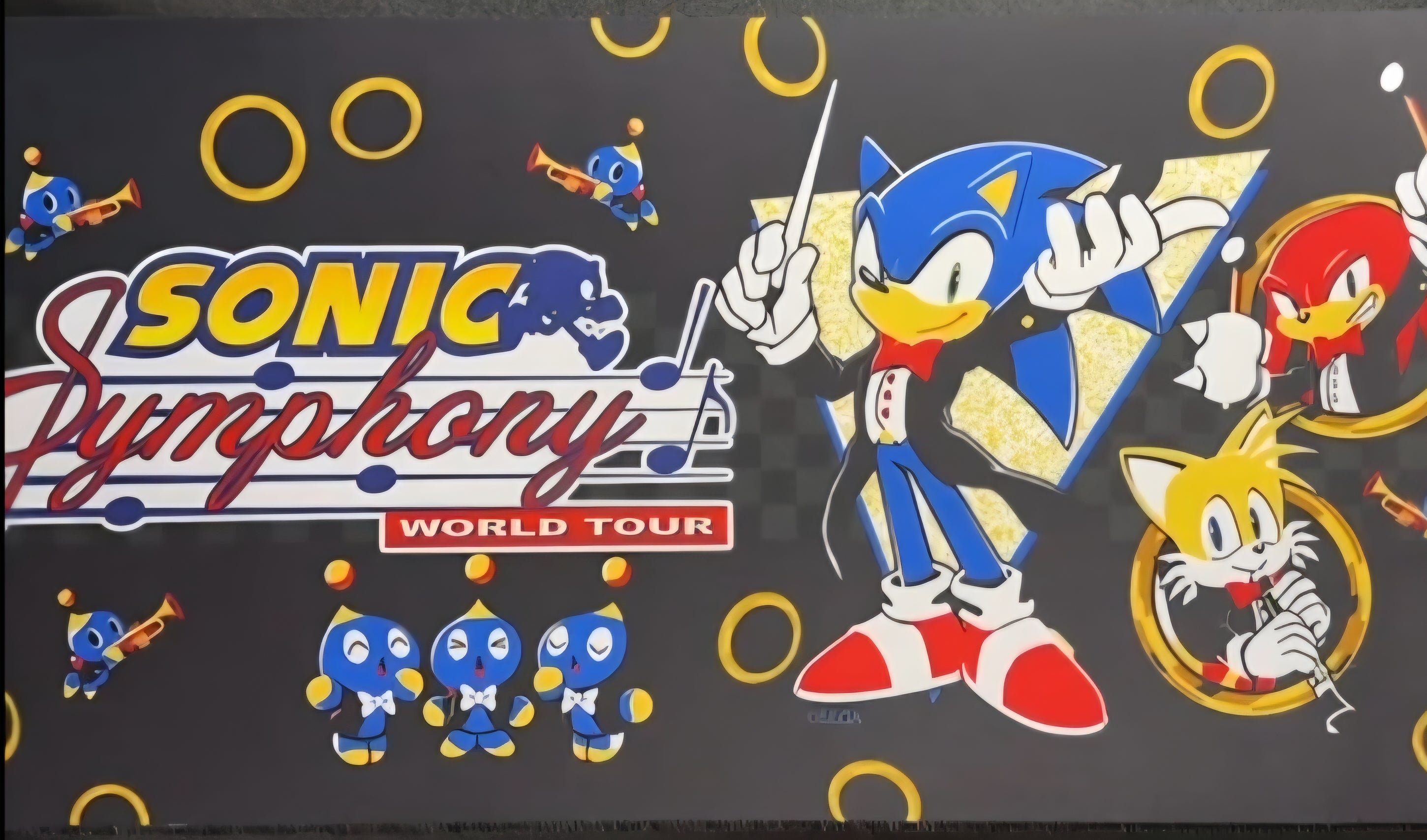 NEW Sonic Symphony World Tour Desk Mat Playmat Sealed Manhead SEGA
