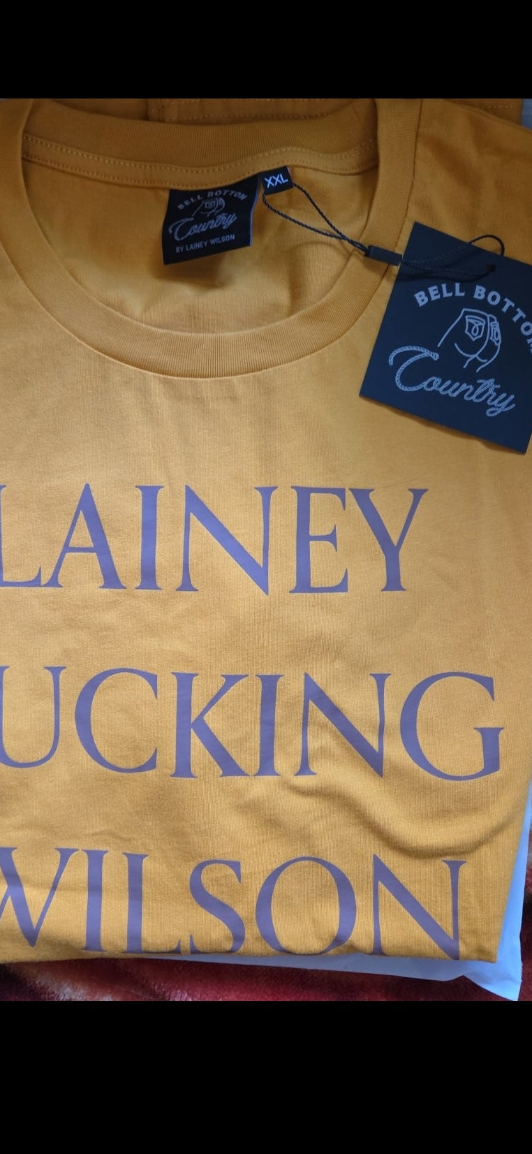 Lainey F*cking Wilson Mustard Yellow Tee - 2X