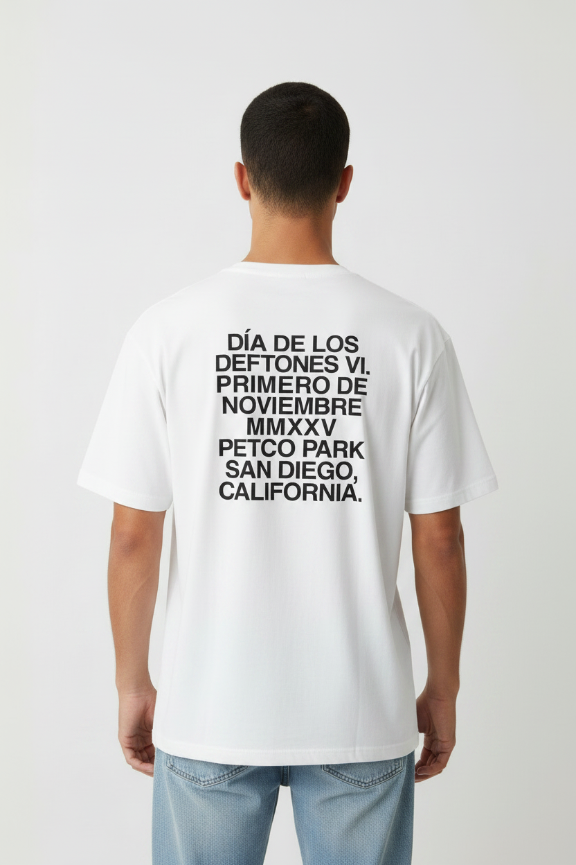 Deftones Tee Back on Model