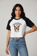 Dia De Los Deftones Crop Top on Model