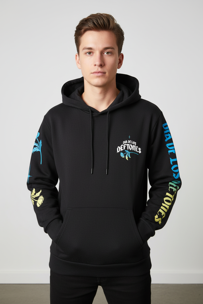 Dia de los Deftones Hoodie on Model