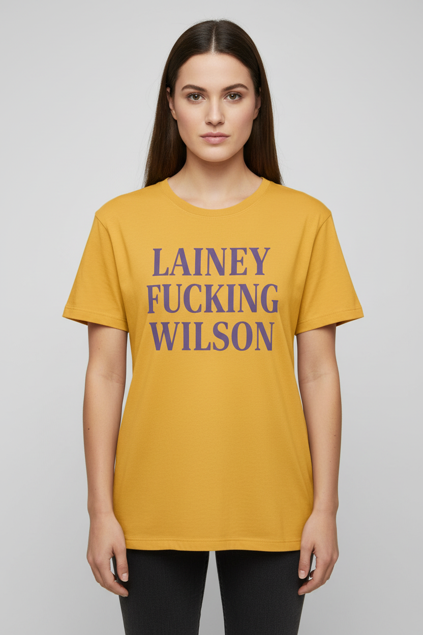 Lainey F*cking Wilson Mustard Yellow Tee - 2X