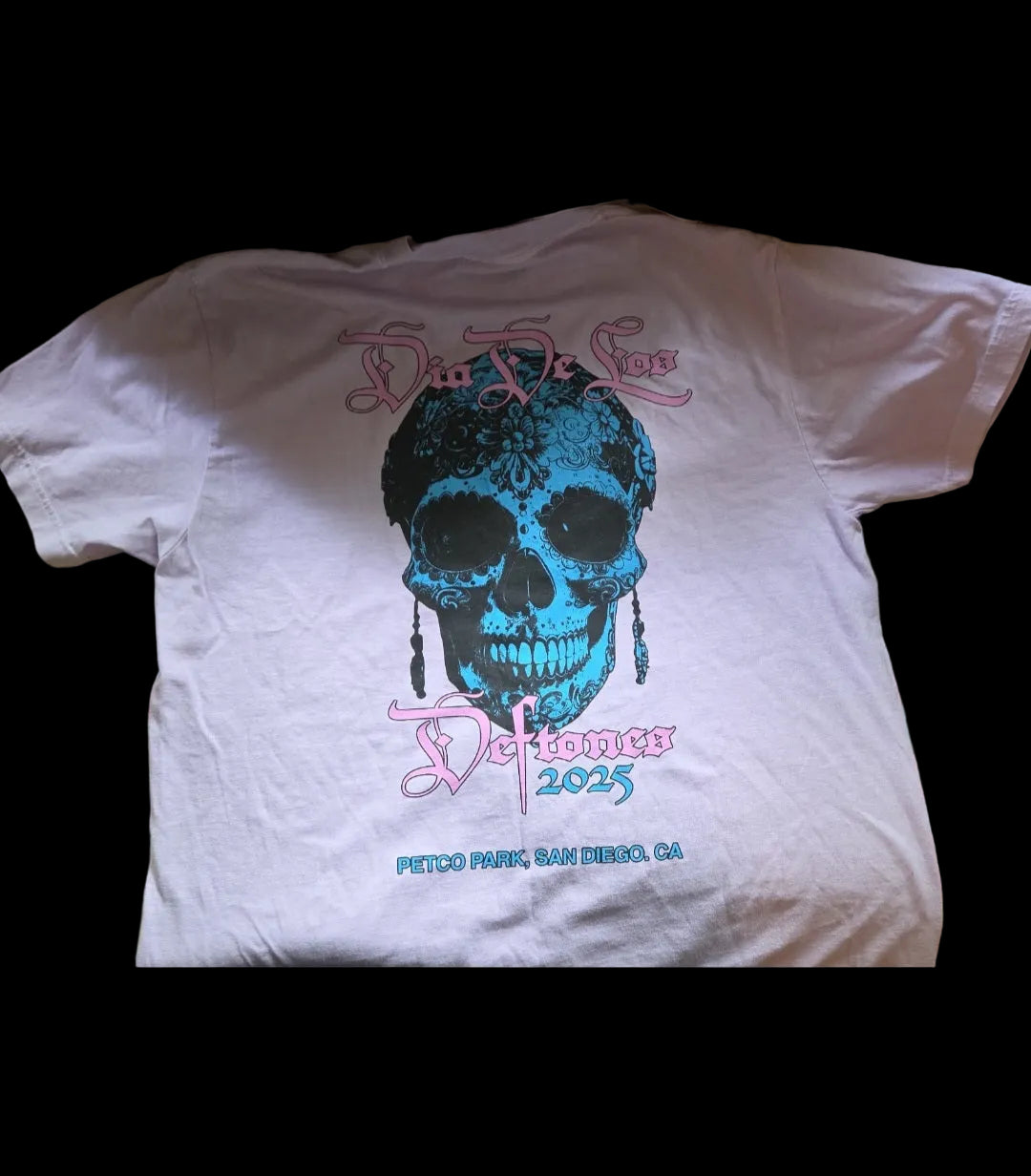 Official Dia De Los Deftones 2024 Festival T-Shirt - Pink/Lavender