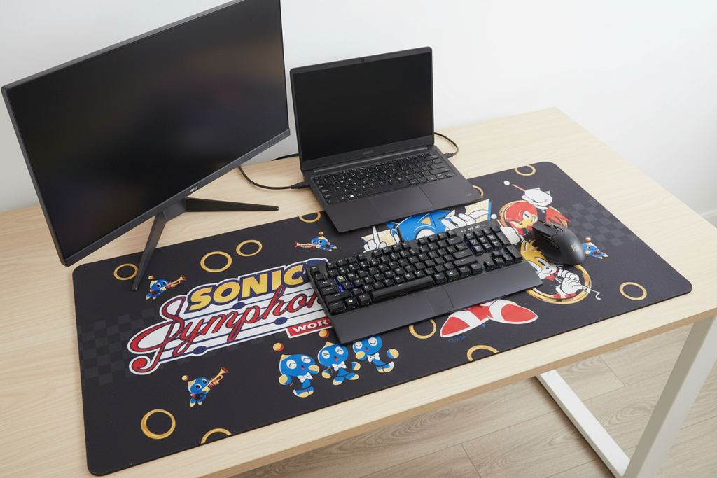 Sonic Symphony World Tour XL Gaming Mat - Desk Setup
